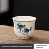Hand-Painted Retro Ceramic Kung Fu Tea Cup Set