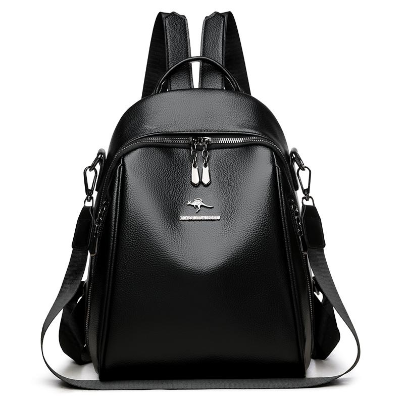 Women's Backpack PU Large Capacity Backpack Commuter Multi-function Shoulder Bag