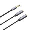 Headphone Cord for Computer 3.5mm Male To 2Port 3.5mm Female Headsets Splitters