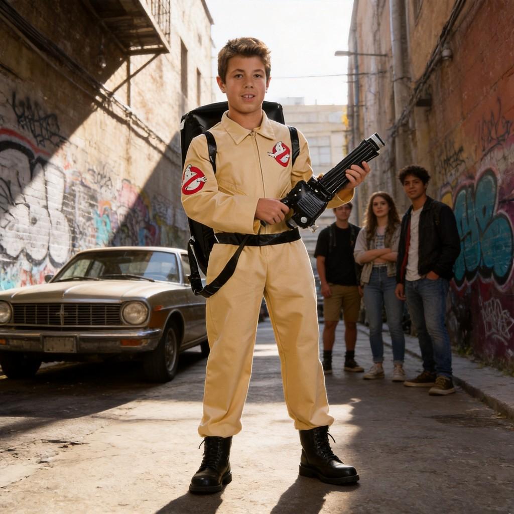 Ghostbusters Uniform Cosplay Mit Tasche Für Cosplay-Events Und Mottopartys