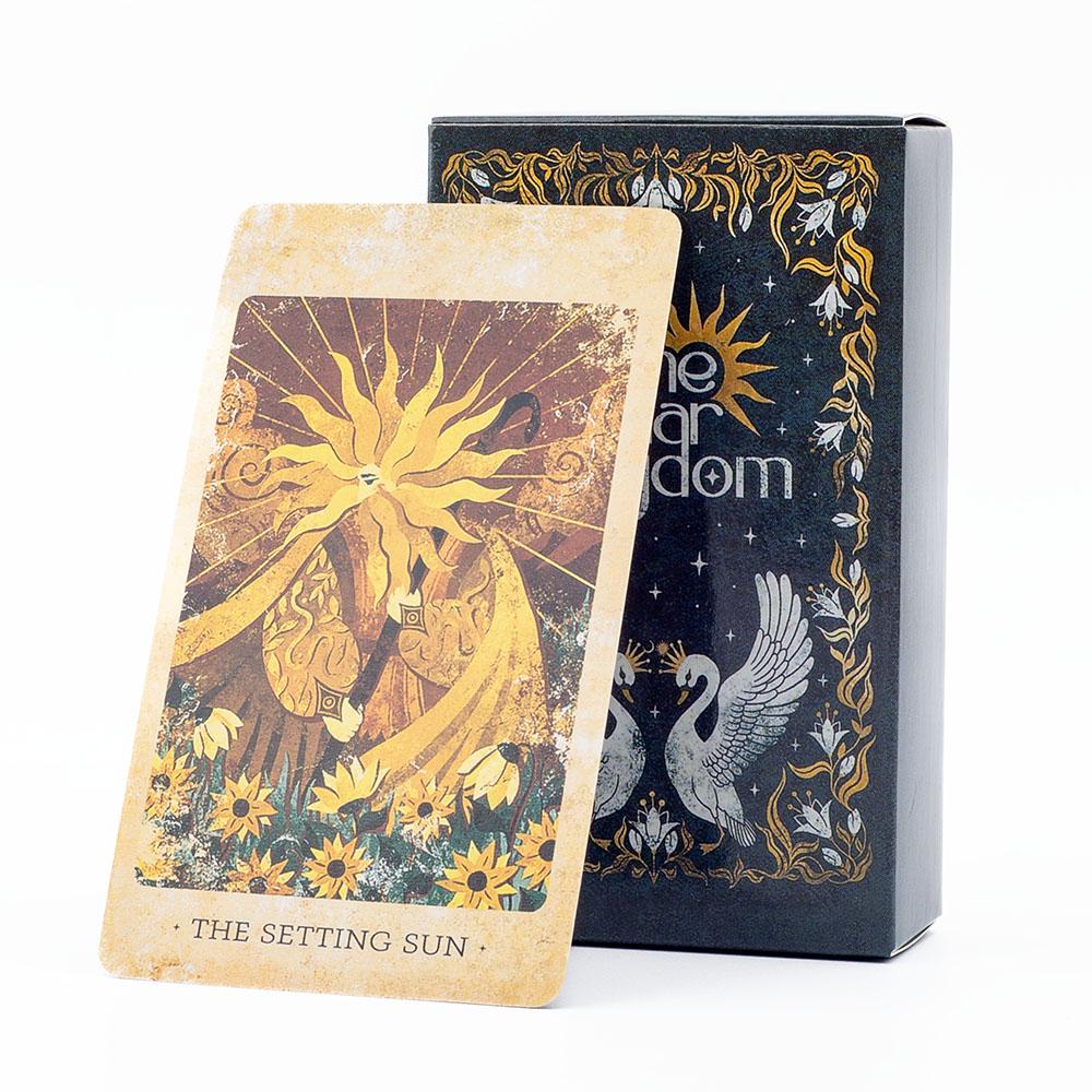 The Solar Kingdom Tarot Deck 78 Card Oracle for Cosmic Insight and Divination English Versions Edition Board Playing Game