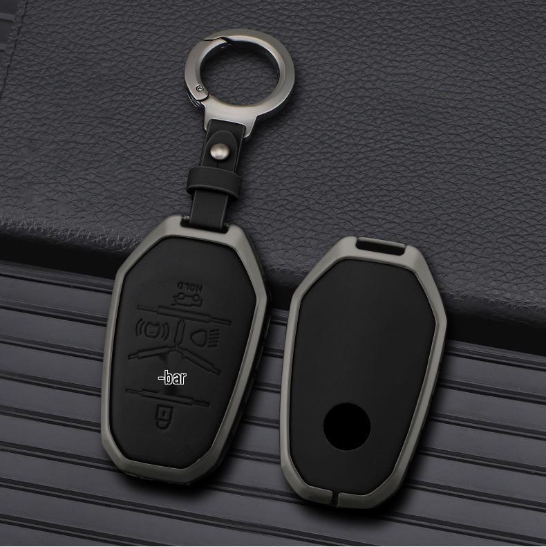 Originální kožené pouzdro na klíče pro SsangYong Korando/Rexton s kovovou přezkou