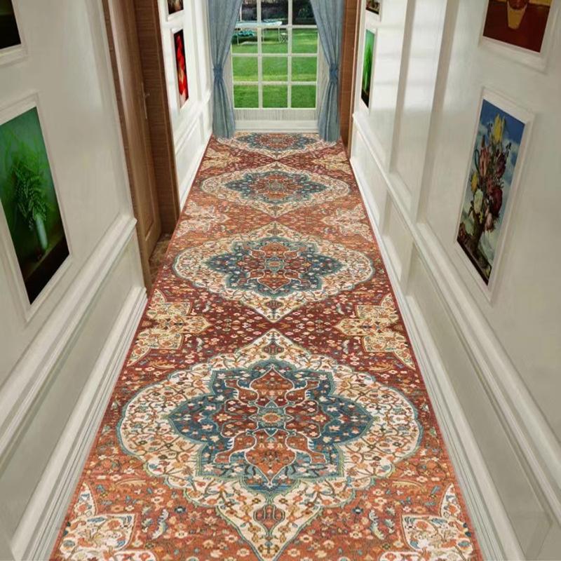 Home Living Room Hallway Persian Style Carpet Hallway Foyer Home Washable Entrance Carpet