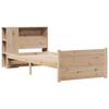Bookshelf Bed Without Mattress 75x190 Cm Solid Pine Wood