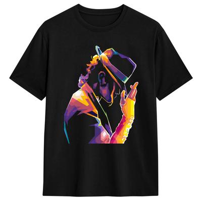 Lässiges T-Shirt Strand MMichael JJackson MJ King of Pop Neuheit T-Shirts Baumwoll-T-Shirt für Unisex Y2K Basic Kurzarm-Oberteile