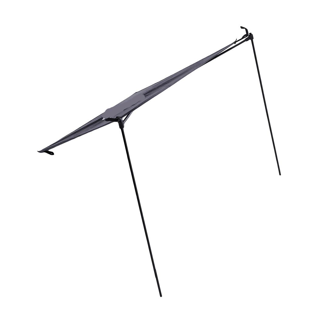 Sedia da Spiaggia Parasole Regolabile Pieghevole Portatile Sedia da Campeggio Tenda da Sole per Campeggio Pesca Picnic a Bordo Piscina Nero