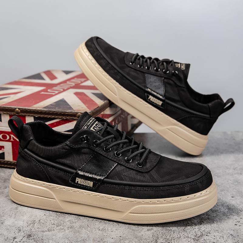 Fashion New Arrival Casual Shoes for Men Breathable Canvas Shoes Leisure Walk Male Sneakers Thick Bottom Vulcanize Footwear Man Trainers