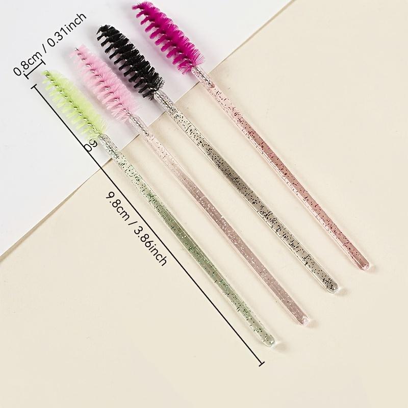 [Multifunctional Beauty Brush] 50pcs/pack Multifunctional Dual-Purpose Spiral Brush | Eyelash Comb, Eyebrow Comb, Makeup Brush