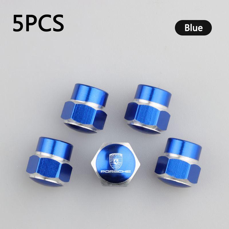 

5pc/Set Metal Car Wheel Tire Valve Air Stem Cap For Porsche Panamera Macan Boxster Cayman Cayenne 911 718 Decoration Accessories
