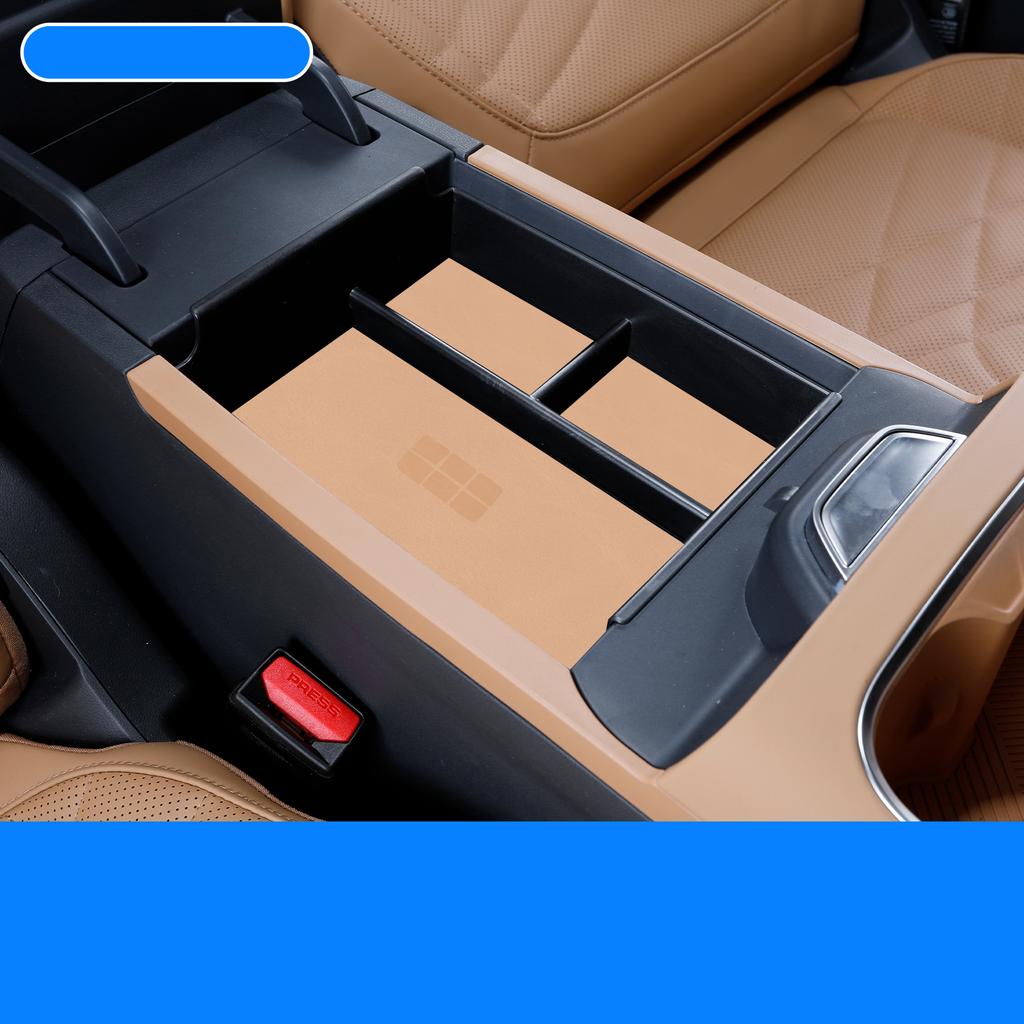 For Geely Galaxy Starship 7 EM-i 2024 2025 Car Armrest Box Storage Box Center Console Lower Layered Storage Box Auto Accessories