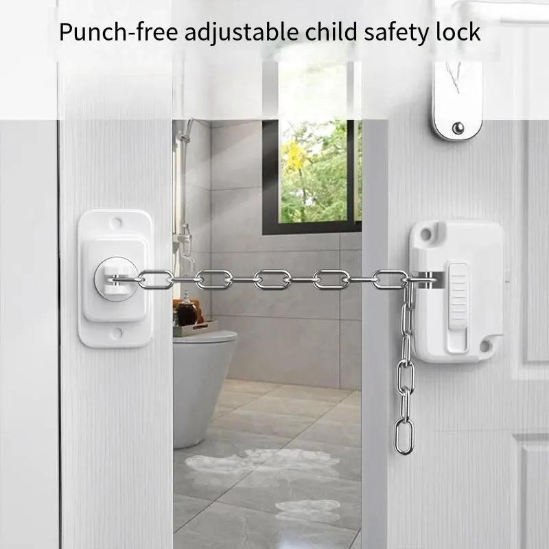 Door Lock Latch Catch Toddler Kids Window Limiter Baby Safety Lock Adjustable Child Cabinet Locks Door RefrigeKeep Children Safe
