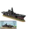 Super Warship Wreckage Fish Tank Landscape Ornament Sunken Ship Shaped Aquarium Decoration with Hiding Space Creative Crafts