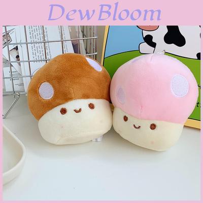 Cute Cartoon Mushroom Plush Doll Keychain Soft Stuffed Toy Car Keyring Pendant Kids Gift