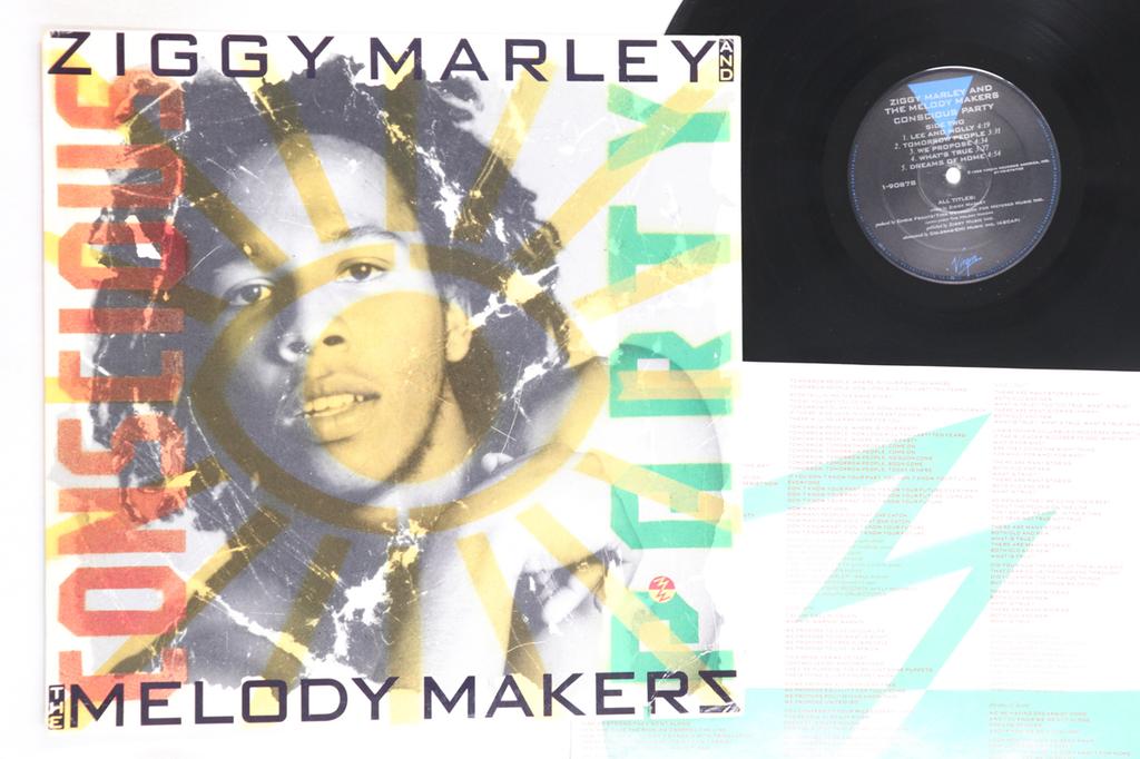 LP Record ZIGGY MARLEY & MELODY MAKERS - Conscious Party 190878,7908781 VIRGIN 1988 US Reggae, Ska & Dub Used