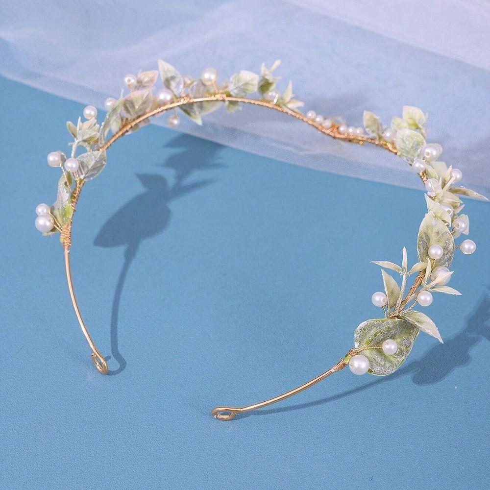 Forest Woodland Fairy Flower Leaf Crowns Handmade Leaves Hair Crowns Elf Headpiece  for Women