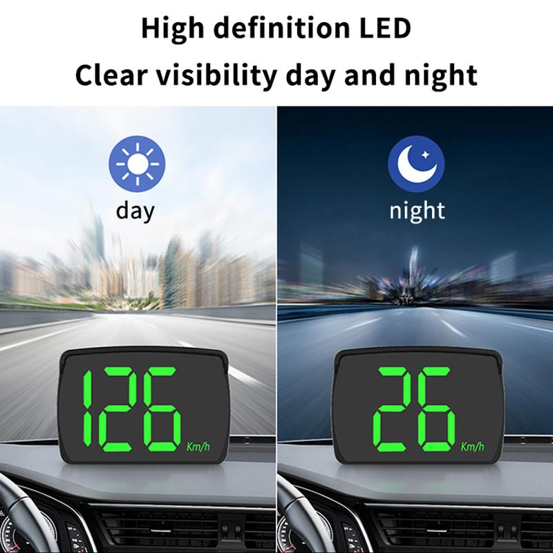 Evrensel Araba Hud Dijital Hız Göstergesi Head Up Display Motor Kamyon Araçlar İçin Hız Ölçer Göstergesi Km/H USB Güç Kaynağı