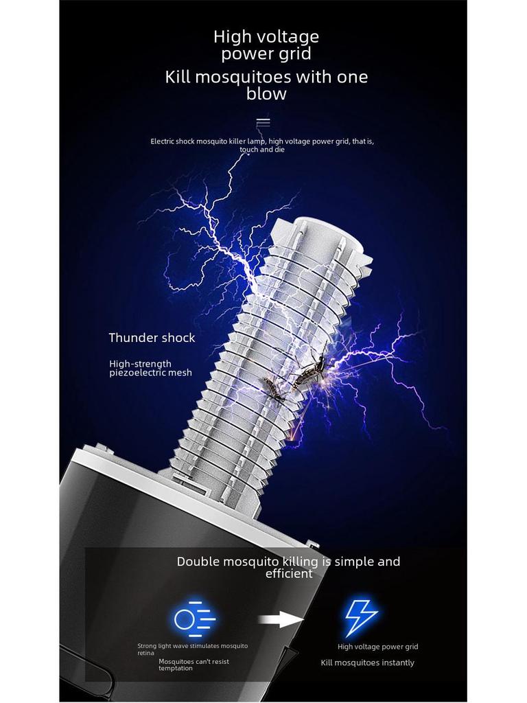 USB Wiederaufladbare Indoor/Outdoor Mückenvernichtungslampe mit Fliegenfalle