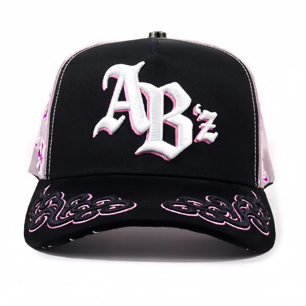 Wholesale Yo No Pesco Star Satin Lined Terry Dobby Embroidered Bling Sports Cap 5 Panel Rhinestone Brim Baseball Caps Barbas