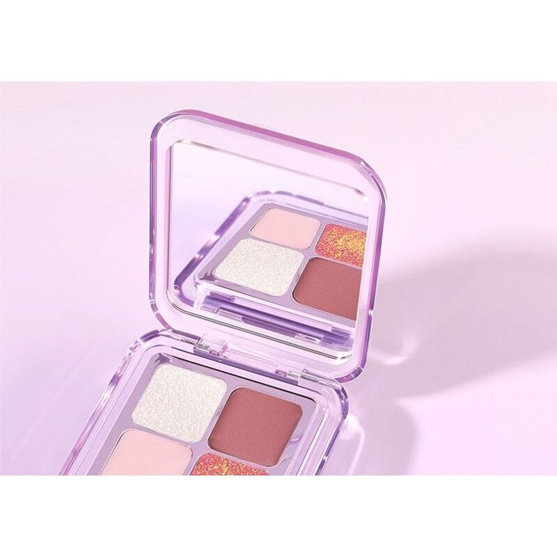 GELLA'S - 4 Colors Chameleon Eyeshadow Palette - Cool Smokey Purple