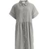 Shop   Women S Collar Neck Button Open Pocket Stripe Long dreSS Indie Pink Rc Wr