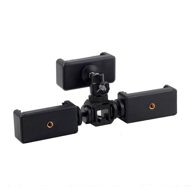 Dual Phone Stand for Live Streaming, Multi-Camera Photography & Videography - Handheld, Multifunctional Holder