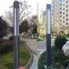 Solar Aluminum Garden Light: Modern Square Post for Outdoor Courtyard