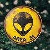 Area 51 Vintage Metal Sign Retro UFO Alien Art Wall Decor for Living Room Bedroom Kitchen Bathroom