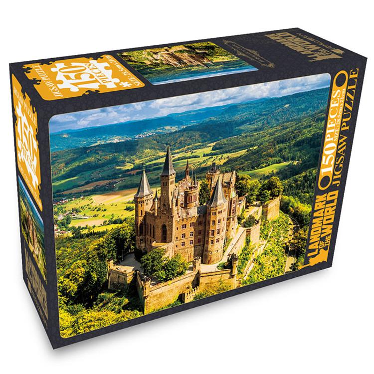 150 Elementowe Puzzle - Zamek Hohenzollernów, popularne koreańskie puzzle