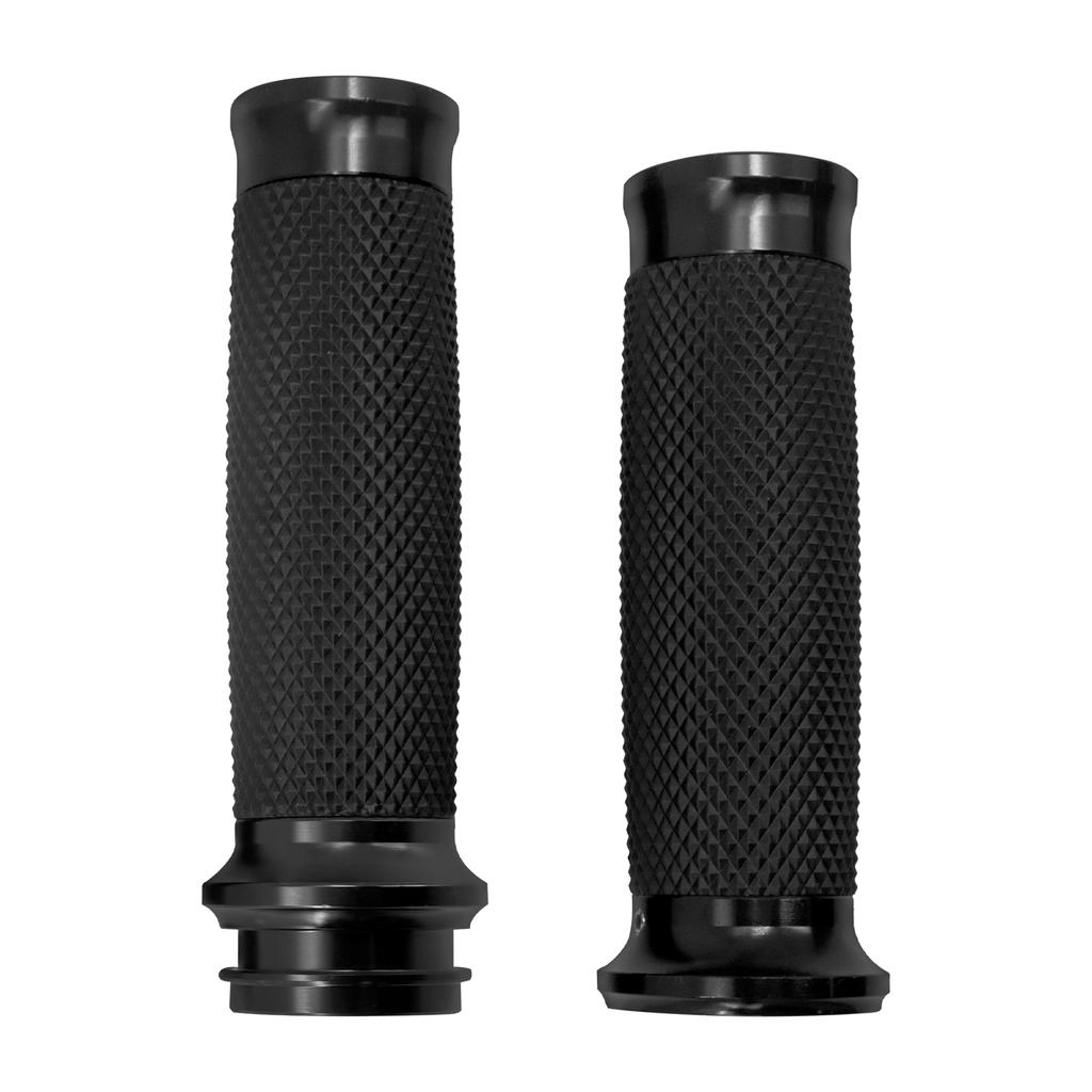 Motorcycle Electronic Throttle 1''25mm Handle Bar Hand Grips Black For Harley Softail Fat Boy FLSTF Breakout Touring Road King Throttles 2