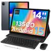 DOOGEE Tab E3 Max 14-дюймовий планшет Android 15 Ігровий планшет з клавіатурою, батарея 13500 мАг, 32(8+24)8 ГБ ОЗП 256 ГБ ПЗП