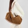 Borse a Spalla da Donna in Pelle di Mucca Scamosciata Vera Borsa a Tracolla Morbida in Pelle di Mucca da Donna Design Femminile Borsa da Lavoro di Lusso per Pendolari