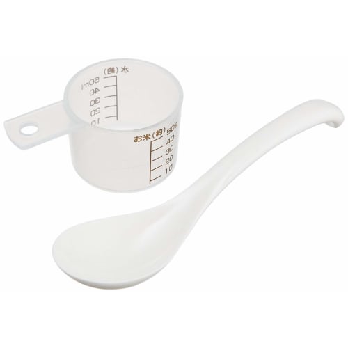 Akebono Sangyo Porridge Maker, Made in Japan, Microwaves a Single Portion of Porridge, Can be Made with Rice or Raw Rice, Includes a Spoon, Microwaves