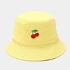 Panama Bucket Hat Fruit Strawberry Embroidered Fishing Cap Men Women Travel Beach Sun Hats