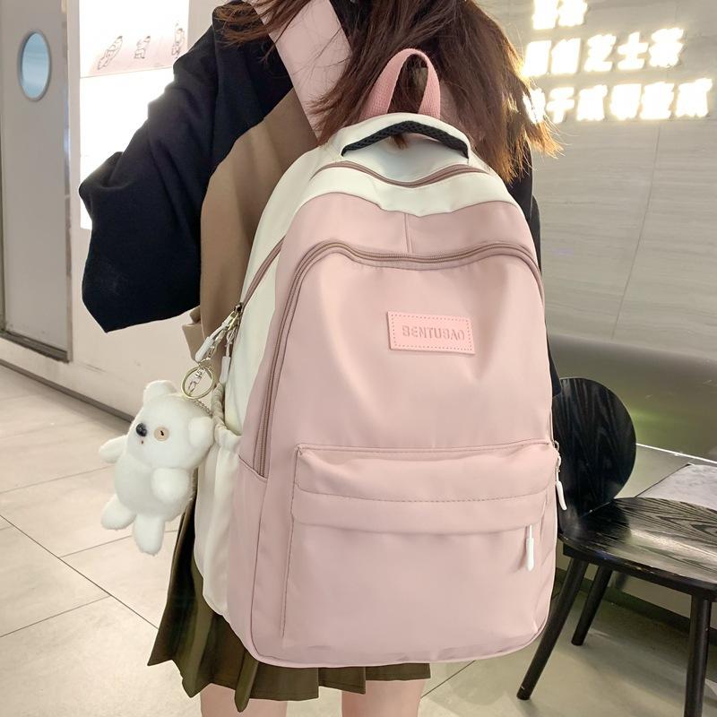 Middle school student schoolbag female junior high school student high school student simple backpack 2025 new summer college student backpack femal