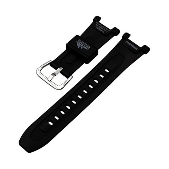 Casio 10631626 Оригинальный заводской черный сменный ремешок Pro Trek - PRG240-1, PRG240-1B PRG40-3V