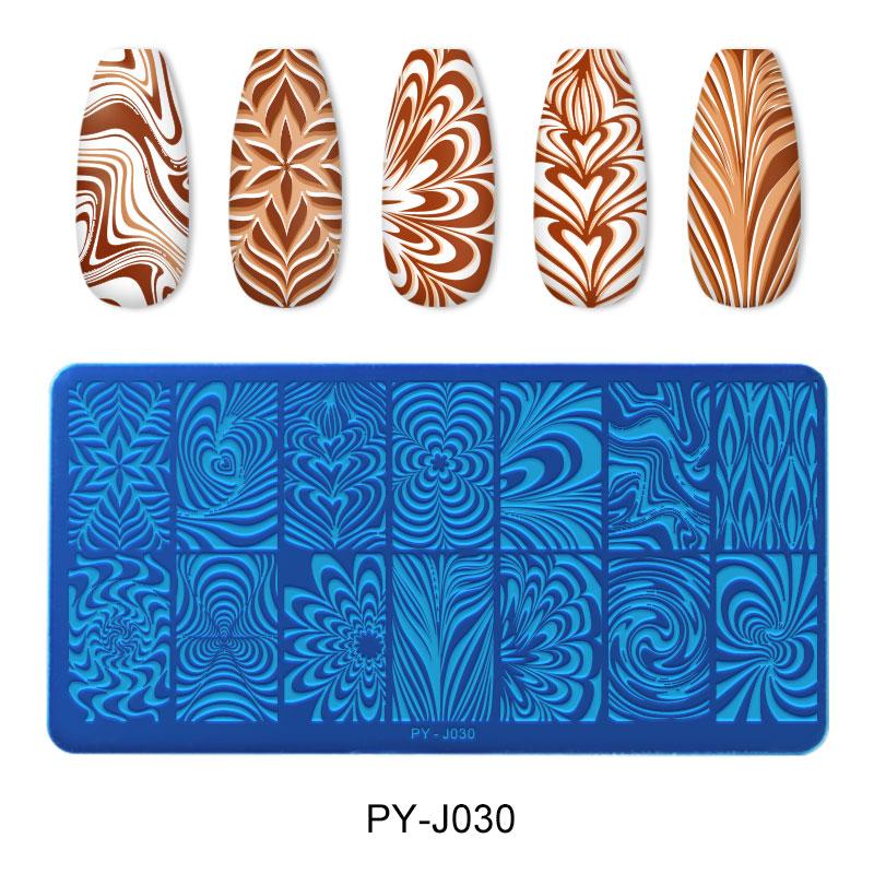 PICT YOU 12*6cm Nail Art Vorlagen Stempelplatte Design Blume Tier Glas Temperatur Spitze Stempelvorlagen Platten Bild