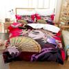 Comfortable Anime Print Duvet Cover Set With Duvet Cover And Pillowcases Single Twin Full Queen King Sizes For Adults And Kids