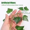 2.2M Artificial Creeper Leaves Hanging Fake Vine Ivy Garland Silk Wall Plants Wedding Party DIY Garden Decoration Green Rattan