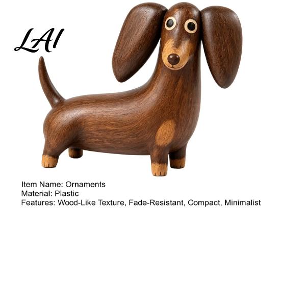 Piccoli Ornamenti da Scrivania Statuetta Cane Bassotto Retrò Statua Cucciolo Carino Ornamento Minimalista Animali da Collezione Scultura Decorativa da Tavolo