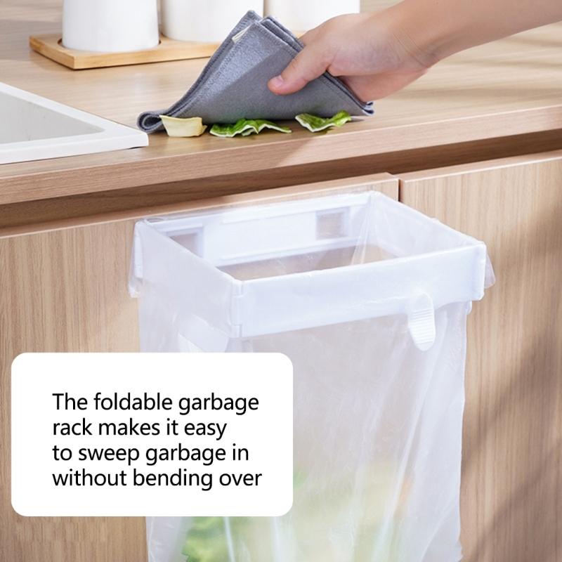 Foldable Magnetic Design Garbage Bins Quick Setup for Kitchen Multiple Room Use Durable Rack