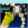 Frog Shape Kids Learning Projector With Flashlight Themed Slides Education Early
