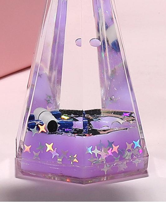 Creative Spaceman Astronaut Floating Liquid Hourglass Fluid Drift Bottle Visual Movement  Hourglass Timer Home Decor Gifts