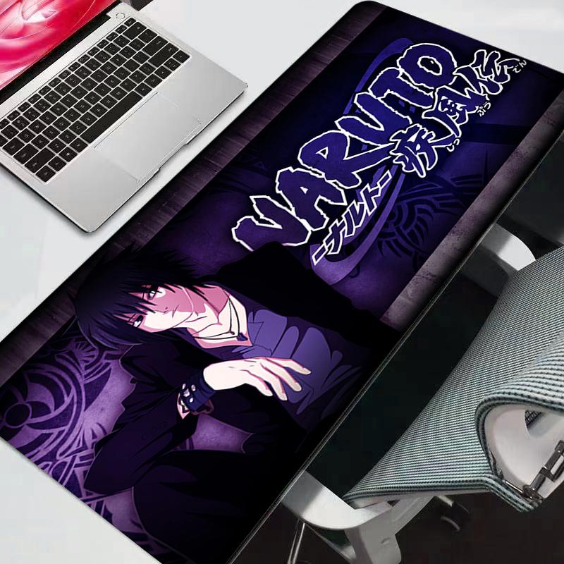 Mouse Pad Large Naruto Gamer Gaming Accessories Speed Keyboard Rubber Lock Edge Desk Mat Laptop Mousepad Durable Anime