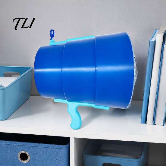Safe Plastic Air Cannon Handheld Toy, Foldable Single Shot Blast Prank Toy for Kids Vortex Shooter Family Parties, Holiday Birthday Gift Lightweight