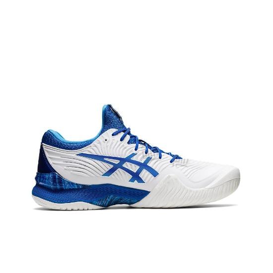 ASICS Court FF Novak White Tuna Blue 1041A343-960