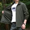 Autumn and Winter Men's Jacket Outdoor Windproof Casual Breathable Comfortable Simple Fashion Solid Color Trench Coat