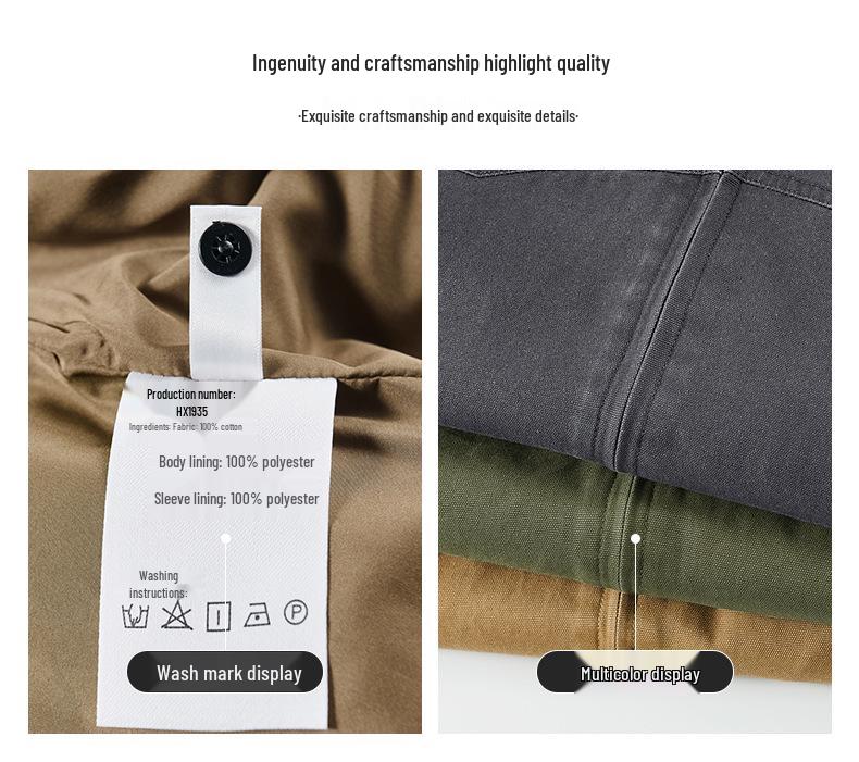 2025 Herren American Retro Reversjacke – Trendy, Vielseitig, Lässige lockere Passform für den Frühling