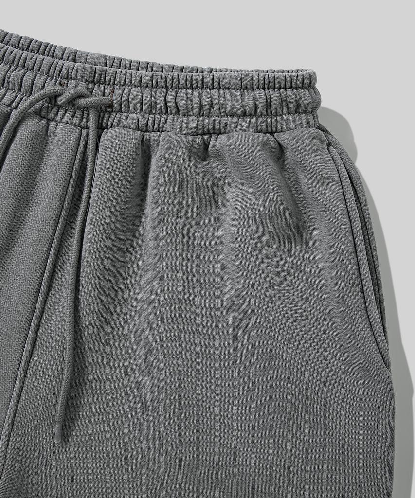 Beodeonteu (Fleece-Lined) Basic Wide Sweatpants [Gray]