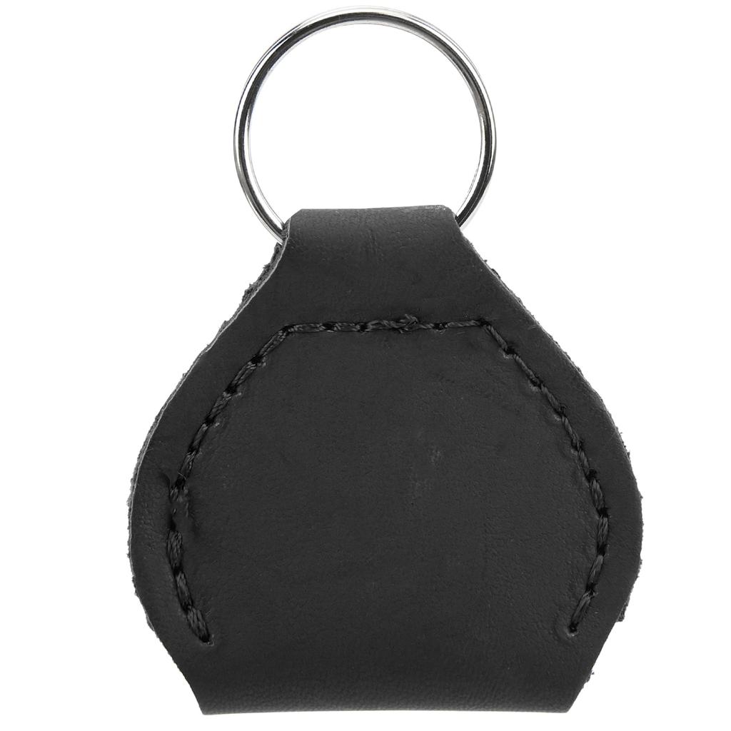 Stylish Guitar Picks Holder Soft PU Leather Plectrum Storage Case Keyring Guitar Accessory