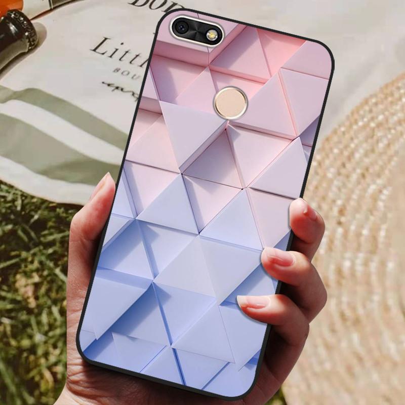 Per Huawei P Smart 5.65 pollici Custodia in TPU Morbido Silicone Lupo Carino Cover Posteriore Custodia per Telefono Per Huawei P Smart 2018 FIG-LX1 Custodia PSmart
